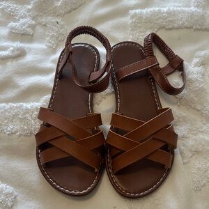 Elegant Brown Strappy Sandals